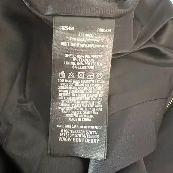 Ted Baker 'Deony' Buckle Strap Sheath Dress size 1 - Picture 12 of 13